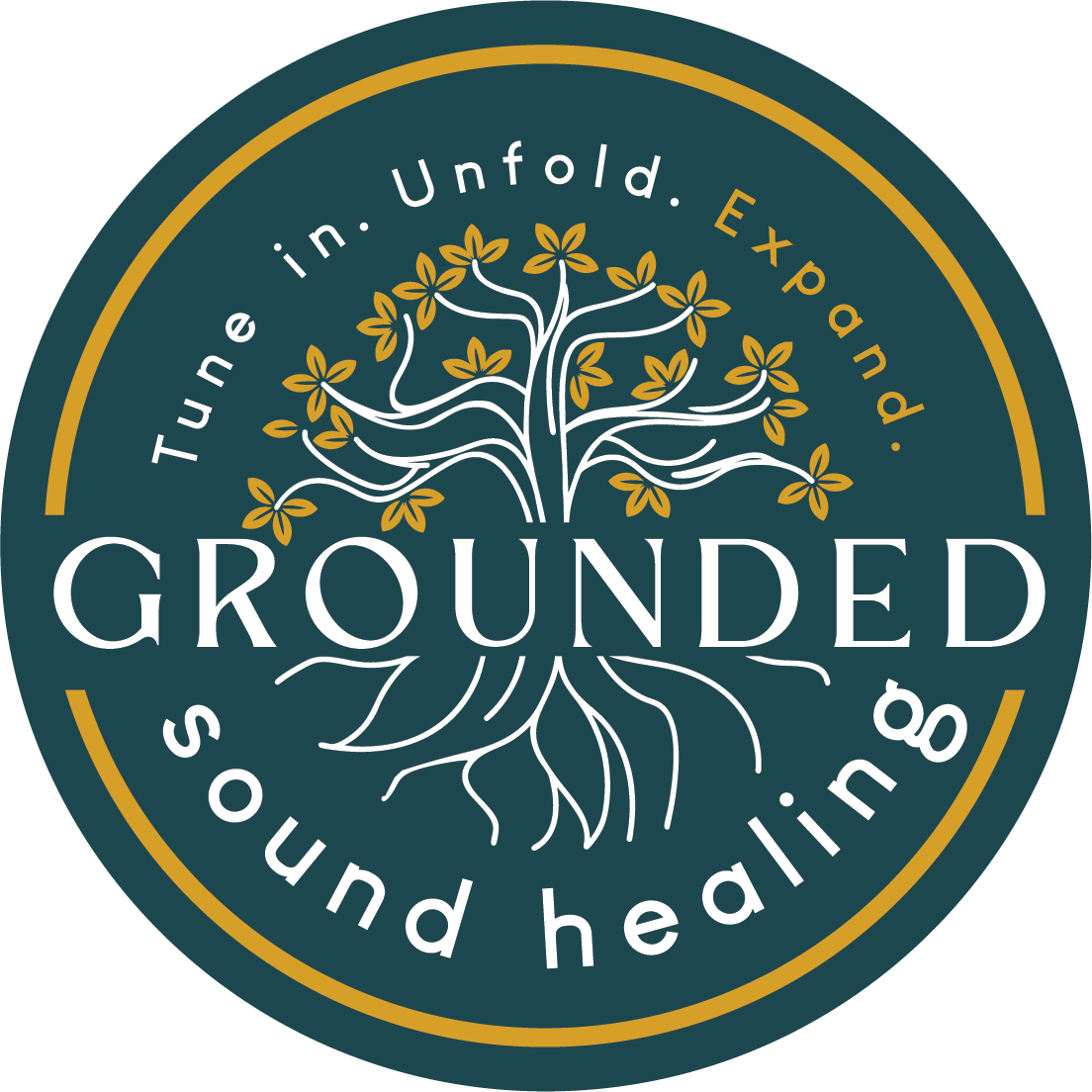 Logo for Grounded Sound Healing - round